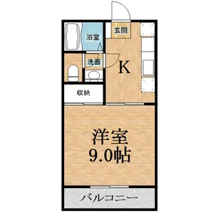 千葉県千葉市中央区大森町【アパート】の間取り