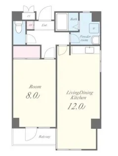 エスティガーデン【2階】の間取り