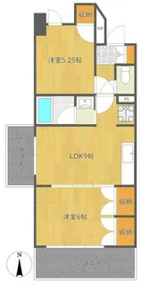 ノーヴェルキューブ【3階】の間取り