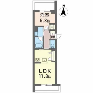 プレミアム虎丸【1階】の間取り