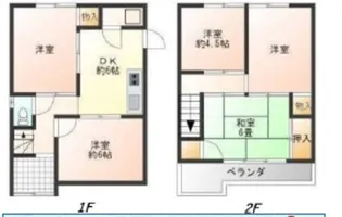 大阪府堺市東区日置荘北町2【一戸建】の間取り
