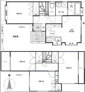 東京都小平市小川町1【一戸建】の間取り