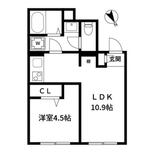 東京都中野区南台4【マンション】の間取り
