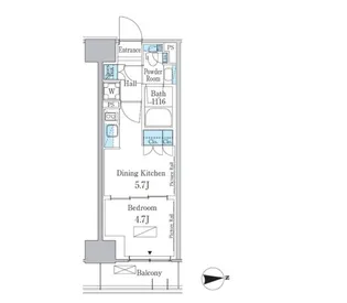 東京都新宿区百人町3【マンション】の間取り