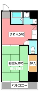 御代の台マンション【8階】の間取り