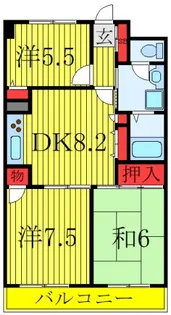 グランドールUNS【9階】の間取り