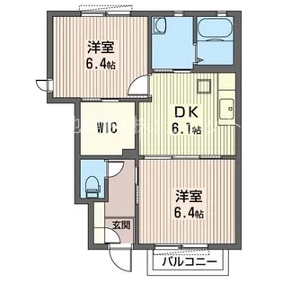 カトル・セゾンA【1階】の間取り