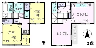 東京都世田谷区上用賀4【一戸建】の間取り