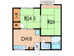 ハ-ベストマナ-【2階】の間取り
