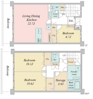 東京都大田区東馬込1【マンション】の間取り