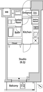 カーサスプレンディッド日本橋水天宮【12階】の間取り