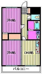 ラフォーレオオモリ【1階】の間取り