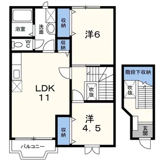 BelleVillage(ベルビラージュ)・II棟【2階】の間取り