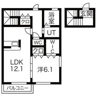アエラ A棟【2階】の間取り