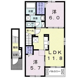 マーベラス【2階】の間取り