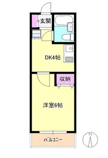 グロブナーハウス八王子2【2階】の間取り
