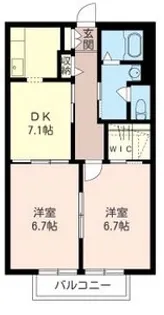 ヴァンヴェール洋光台【2階】の間取り