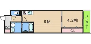 グランパシフィック難波南innovation【3階】の間取り