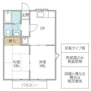 スカイハイツk 1【1階】の間取り