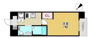 ファーストフィオーレ京橋パークフロント【2階】の間取り