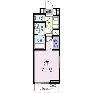 シャン ラフレシール【2階】の間取り