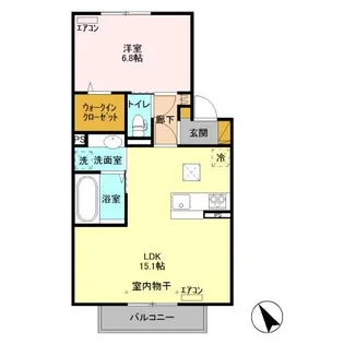 クレストフォーチュンA【1階】の間取り