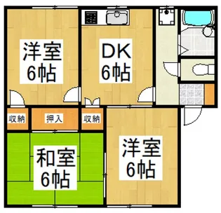 ベルメゾンサーバA【1階】の間取り