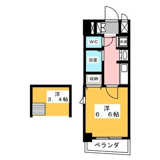 プレサンス大須観音駅前サクシード【13階】の間取り