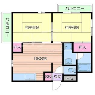 Mi Piace吹田III【2階】の間取り