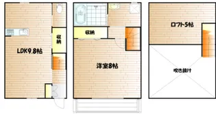 モナ医大南【1階】の間取り