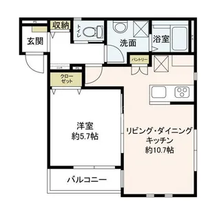 アルカディア流山【1階】の間取り
