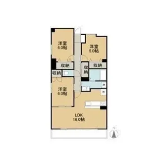 コート梅ヶ丘【4階】の間取り