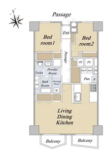 大濠藤和コープ【2階】の間取り