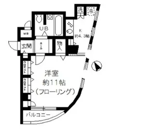 エスペランサ平河町【3階】の間取り