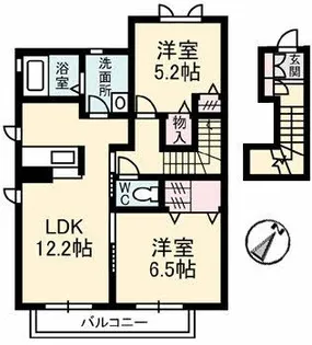 Corporuse城北【2階】の間取り