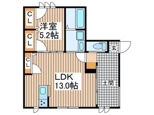 フィオレッタ【1階】の間取り