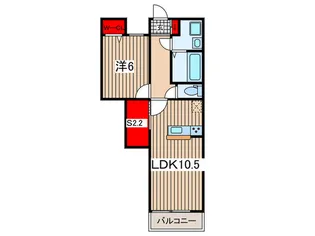 メゾン・ブリアンシエル【1階】の間取り