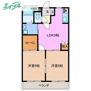 レジデンス善【1階】の間取り