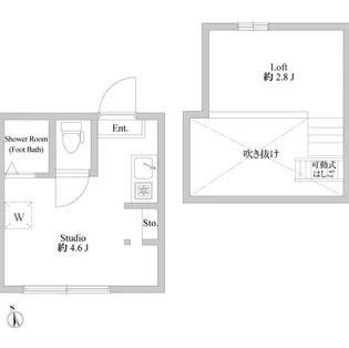 アーバンプレイス中野EAST【2階】の間取り
