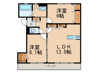 ルミエール久我山【2階】の間取り