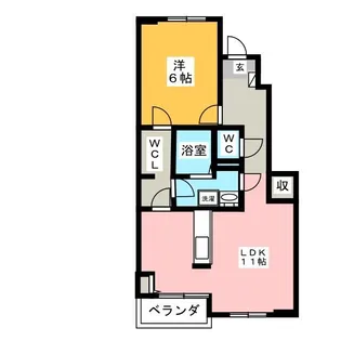 サニーヒルズ A【1階】の間取り