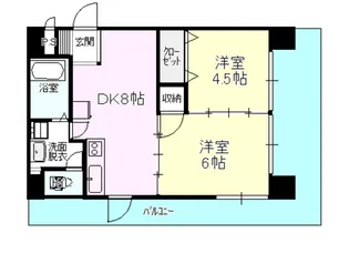 エスポワル櫛ヶ浜【5階】の間取り