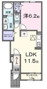 ベルヴィル加須II【1階】の間取り