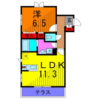 Maisond`orKAMEARI EAST【2階】の間取り