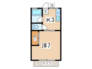 シティハイムあい【1階】の間取り