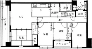 シーブリーズ姪浜【3階】の間取り