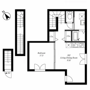 Bel Posto 用賀【3階】の間取り