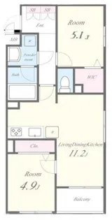Le SOLEIL(ル・ソレイユ)【2階】の間取り