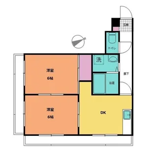 シティークレスト幸【3階】の間取り