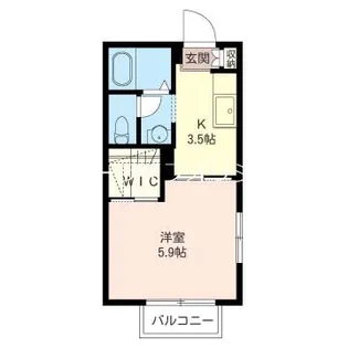 シャテロつきみ野【1階】の間取り